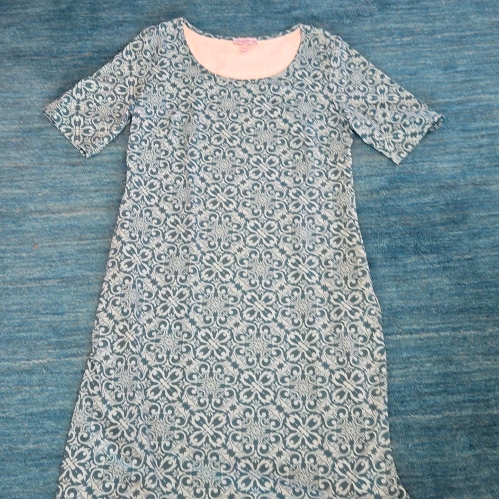 Sunsets & Sweet‎ Tea Womens Dress Abstract Size L Nylon Blend Pockets